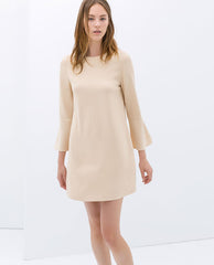 Zara DRESS WITH BELL SLEEVES