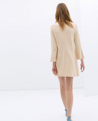 Zara DRESS WITH BELL SLEEVES
