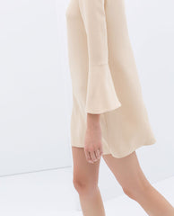 Zara DRESS WITH BELL SLEEVES