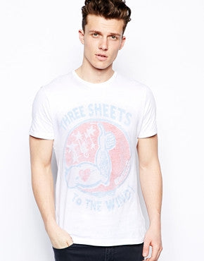 Wrangler T-Shirt Reverse Three Sheets Print