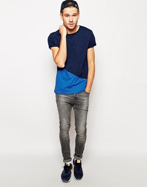 ASOS T-Shirt With Cut And Sew Triangle